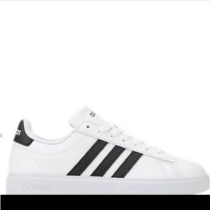 Adidas Grand Court 2.0 Black Stripes with Cloud Comfort Insole